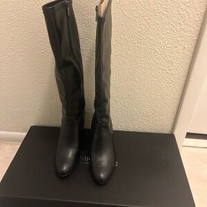 Michael Shannon Black Leather Boots